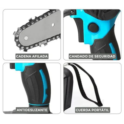 Mini Motosierra de Mano Portatil Recarga Original + BATERIA EXTRA