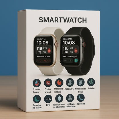 AÑO NUEVO, VIDA NUEVA: SmartWatch X7 – Tu Salud en una Sola Pulsera (Glucosa, Presión, ECG)